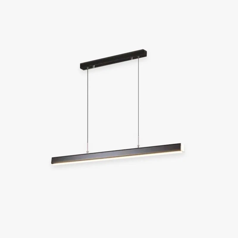 Moderne Lineare Metall LED Pendelleuchte Schwarz/Braun – Wohnzimmer, Esszimmer