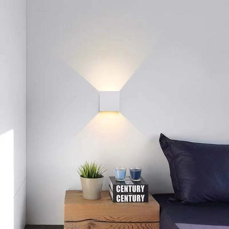 Moderne Verstellbare Quadratische Außenwandlampe LED – Garten, Terrasse