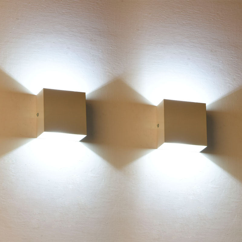 Moderne Verstellbare Quadratische Außenwandlampe LED – Garten, Terrasse