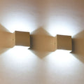 Moderne Verstellbare Quadratische Außenwandlampe LED – Garten, Terrasse