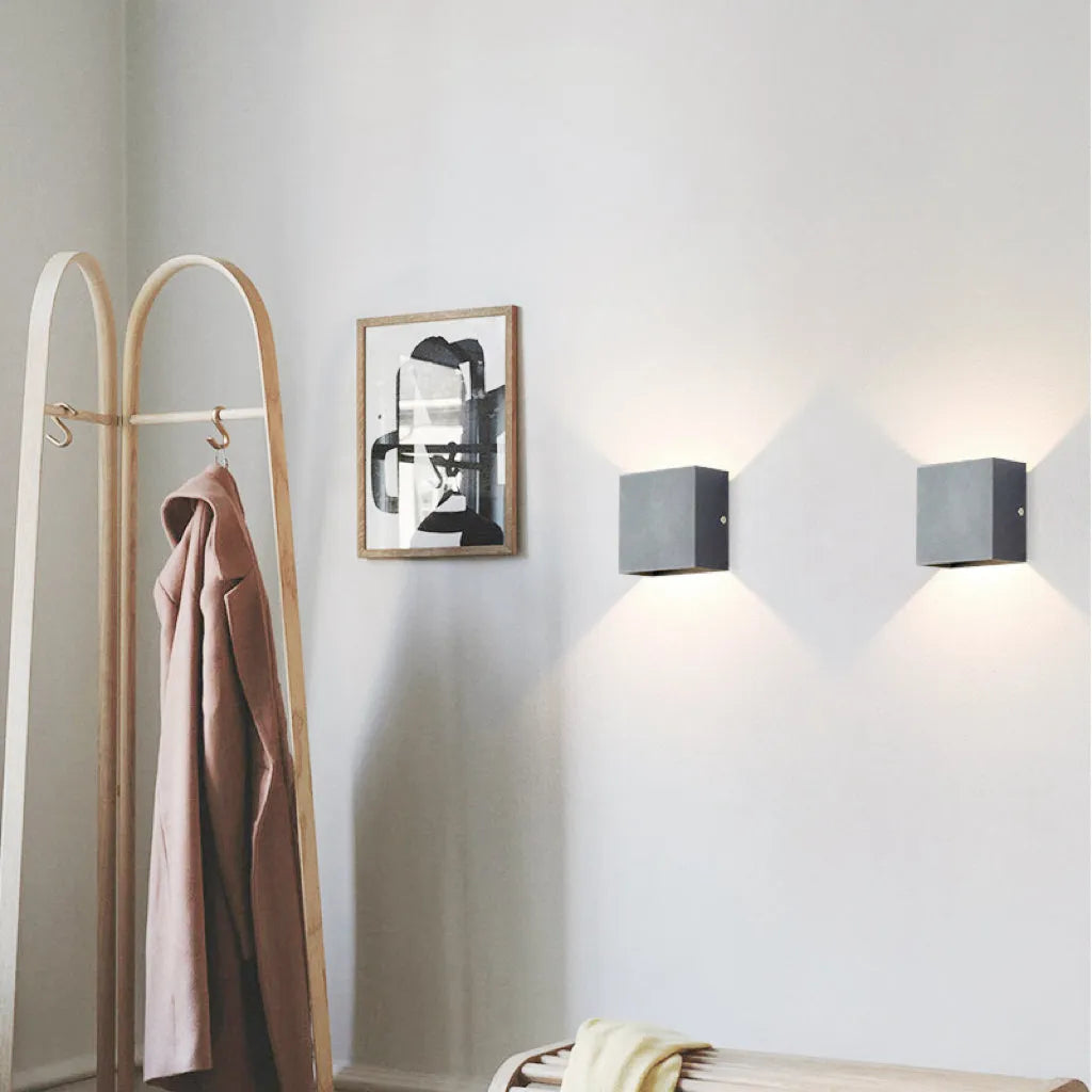 Moderne Verstellbare Quadratische Außenwandlampe LED – Garten, Terrasse