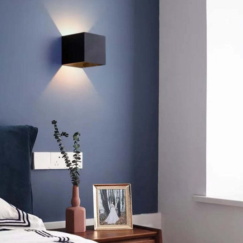Moderne Verstellbare Quadratische Außenwandlampe LED – Garten, Terrasse