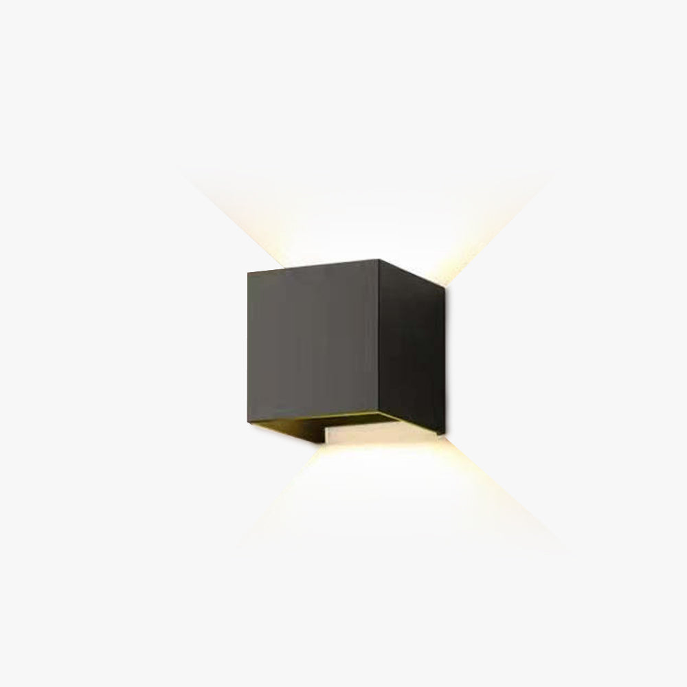 Moderne Verstellbare Quadratische Außenwandlampe LED – Garten, Terrasse