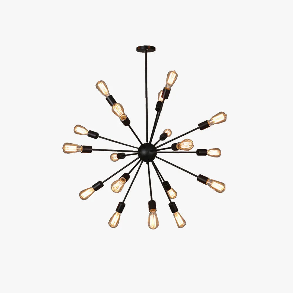 Industrial Chandelier Metal Black – Restaurant, Dining Room