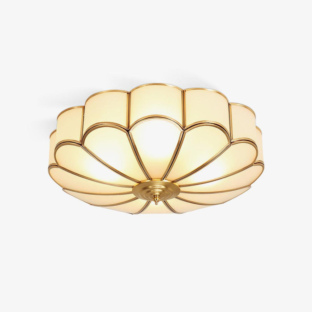 Ulira Ceiling Light Frosted Glass Brass – Home Decor, Ambient Lighting