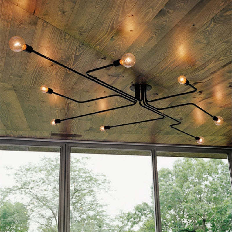Vintage Industrial Metal Black Ceiling Lamp – Home Decor, Modern Lighting