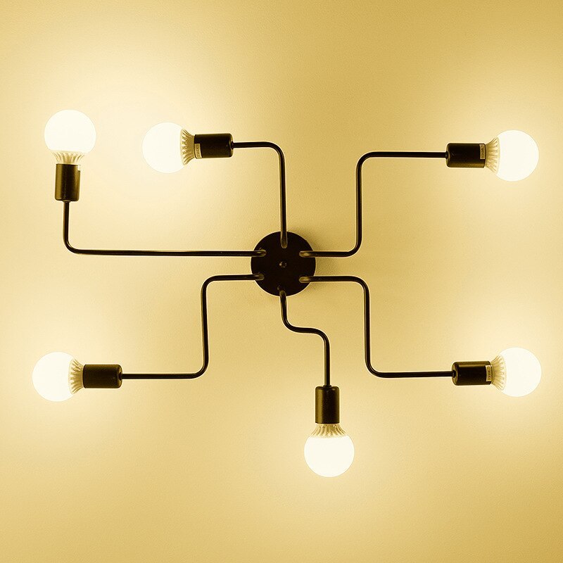 Vintage Industrial Metal Black Ceiling Lamp – Home Decor, Modern Lighting