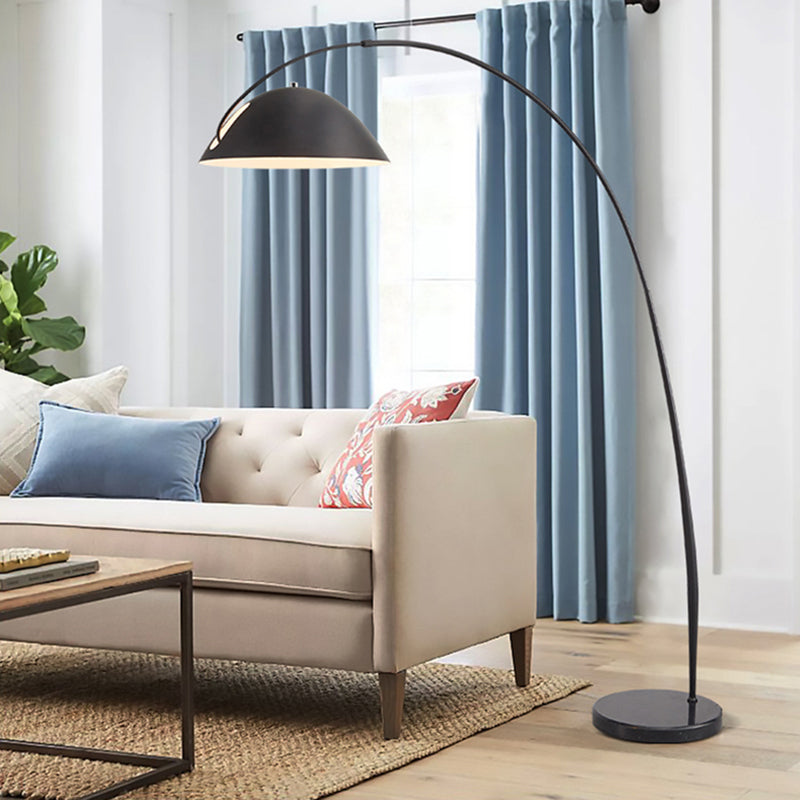 Avi Modrn Fishing Rod Floor Lamp, Metal, Black – Home Decor, Reading Light