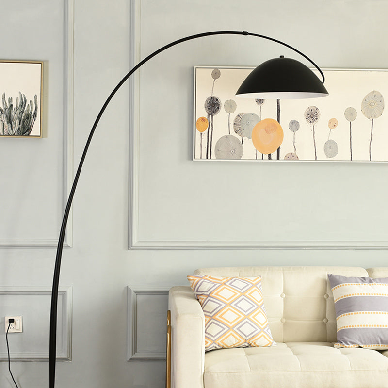 Avi Modrn Fishing Rod Floor Lamp, Metal, Black – Home Decor, Reading Light