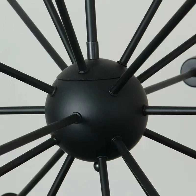 Industrial Chandelier Metal Black – Restaurant, Dining Room