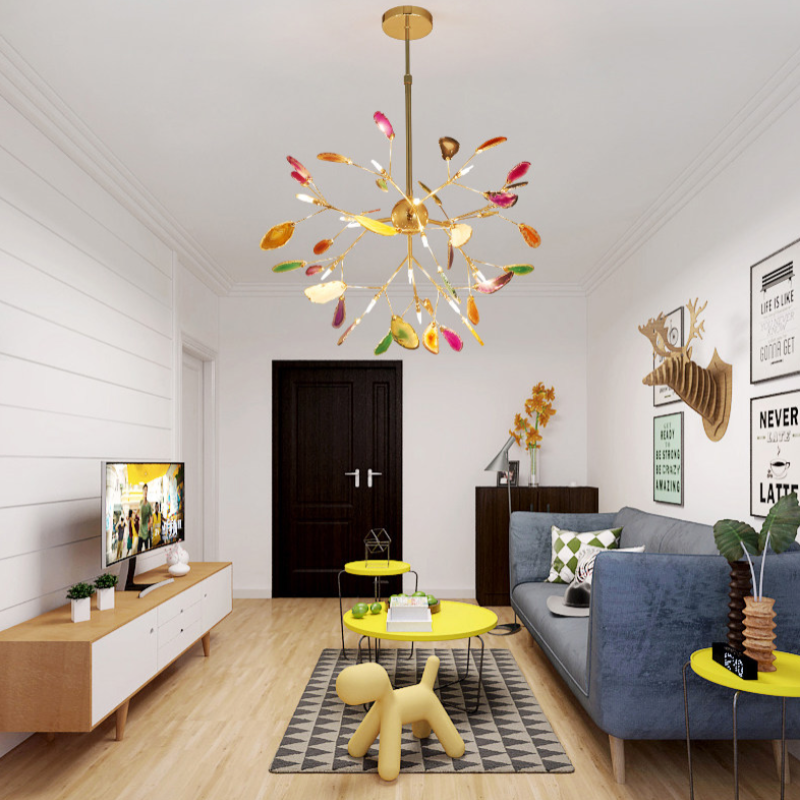 Chandelier Aria Agate Colorful – Bedroom, Living Room Decor