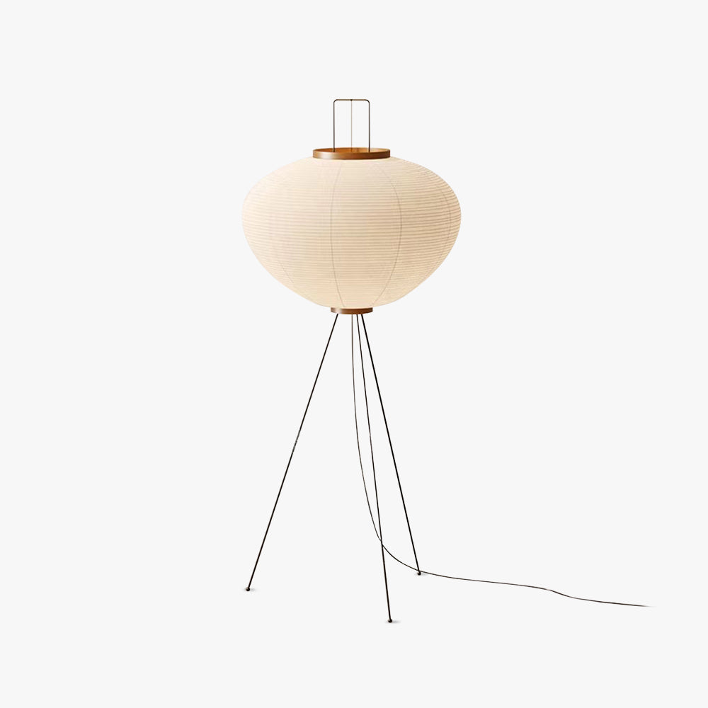 Minimalist Tripod Lantern Floor Lamp, White – Home Decor, Ambient Lighting
